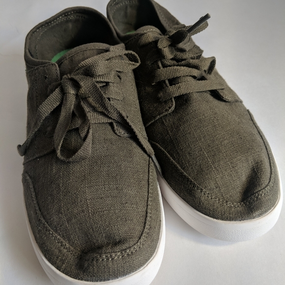 Sanuk | Shoes | Sanuk Vagabond Lace Up Shoes Mens Green | Poshmark
